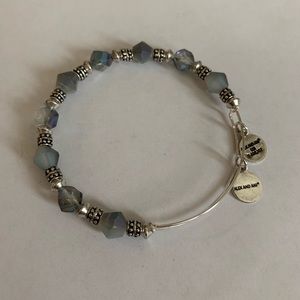 NEW Alex and Ani Bangle Bracelet Beaded Silver